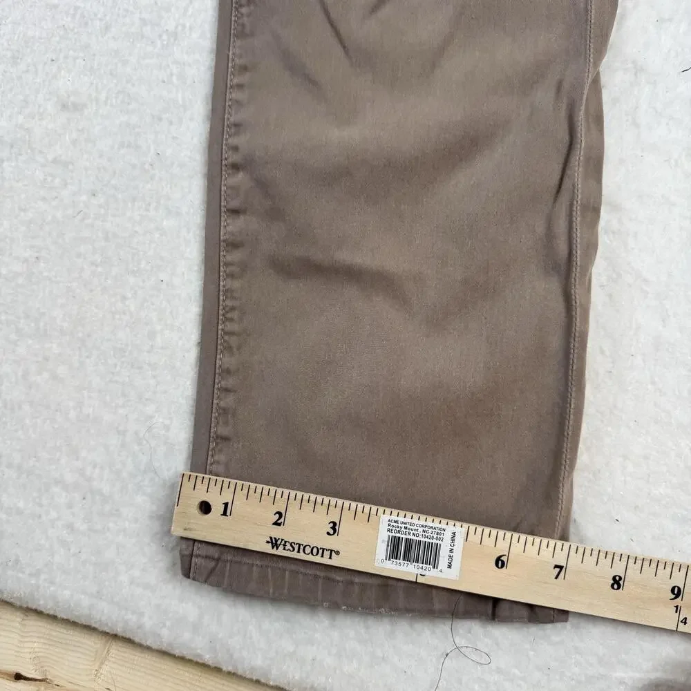 AG Adriano Goldschmied Jeans Mens Size 32x34 Brown The Graduate Tailored Leg